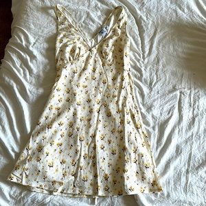 Princess Polly Nellie mini white/yellow floral dress